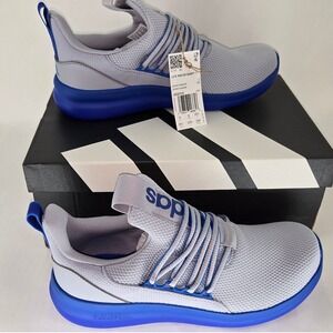 Adidas Lite Racer Adapt 7.0 Grey Blue Slip On Sneakers Women's 8 / Youth 6.5